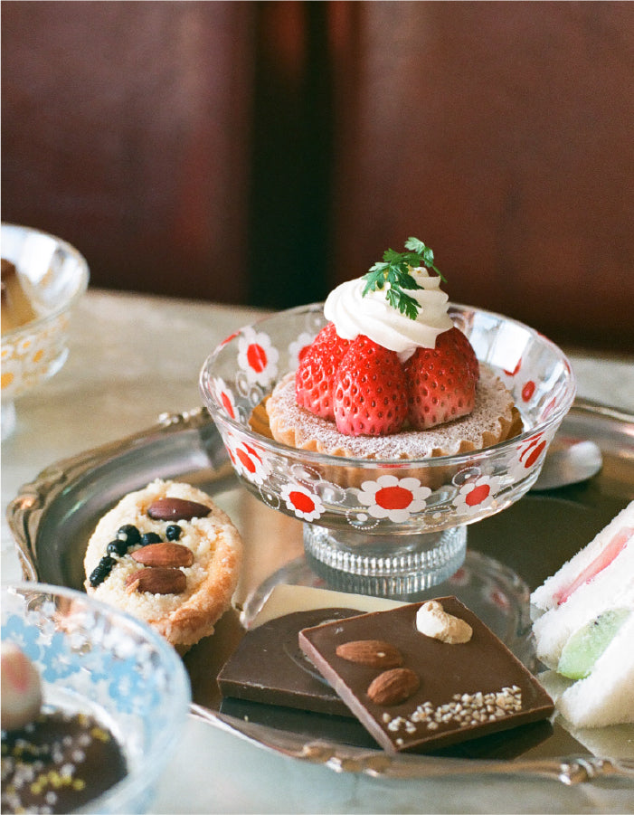 ガラス製デザートカップ 2個セット レトロ デザート カップ 2個セット カップ レトロ ガラス コップ」の