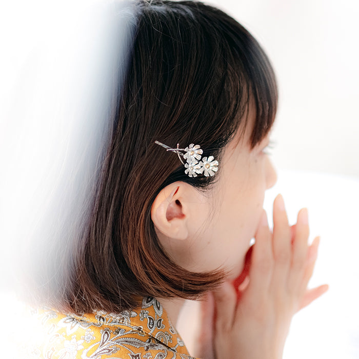 アンティーク調 ヘアピン ブルー 青 四角 スクエア 菱形 ヘアピン MariGold 通販｜Creema(クリーマ) 555716