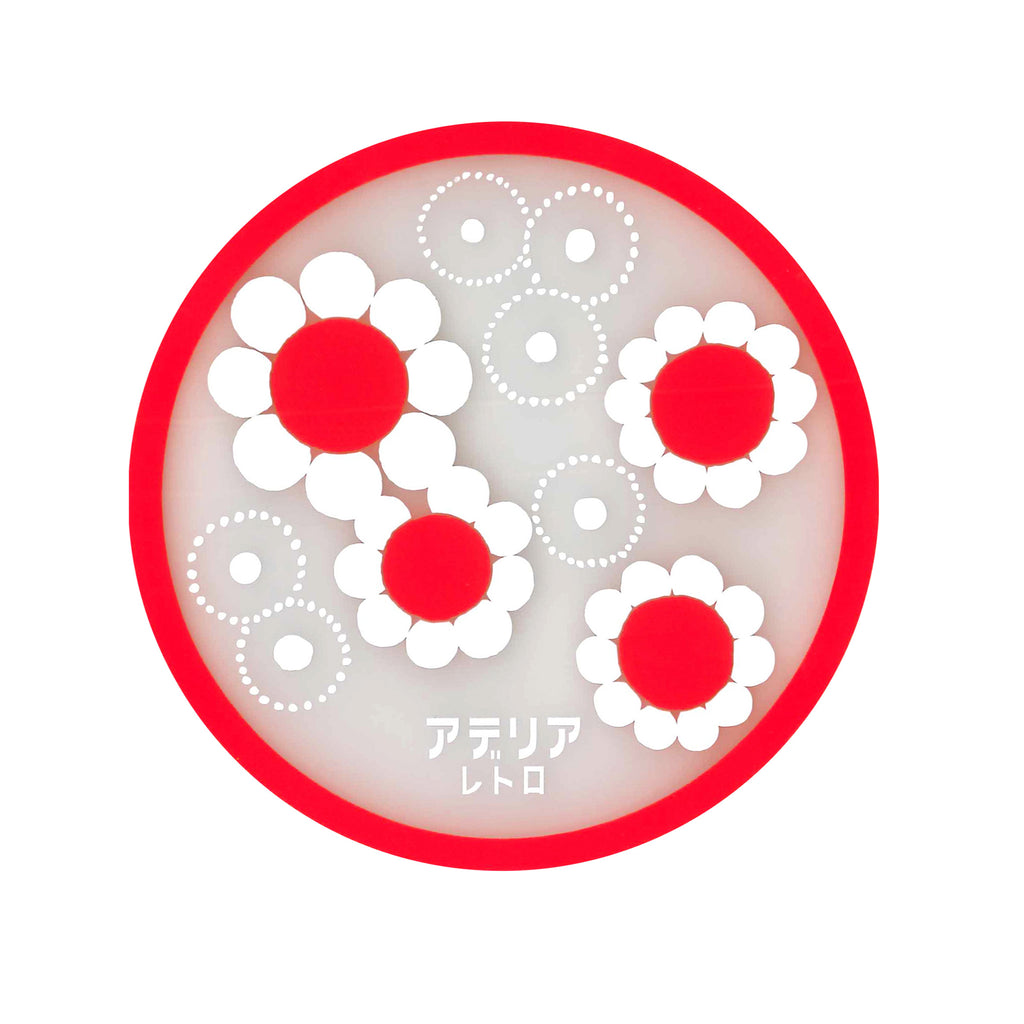 アデリアレトロオンラインショップ PVCコースター 花まわし