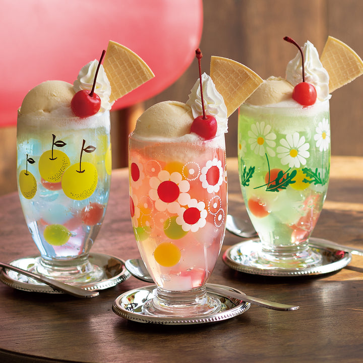 アデリアレトロオンラインショップ 台付きグラス320 梨 | レトロ柄の