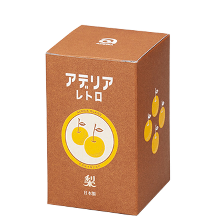 昭和レトロ　レア　アデリアグラス　梨柄のガラスのポット　キャニスター 昭和レトロ レア アデリアグラス 梨柄のガラスのポット キャニスター