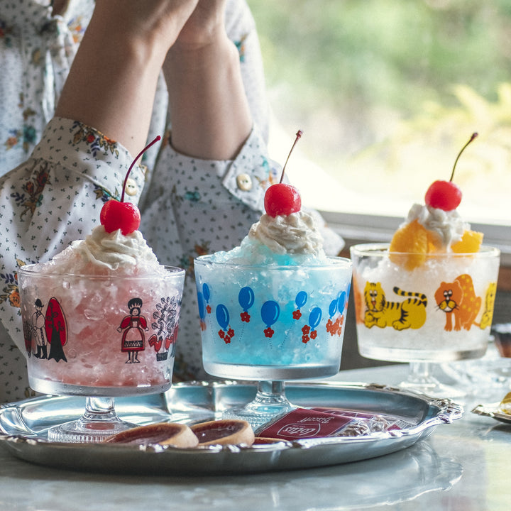 Aderia　アデリア デザートカップ ペア波形型デザイン　ロンバケ　高台 Aderia アデリア デザートカップ ペア波形型デザイン ロンバケ 高台